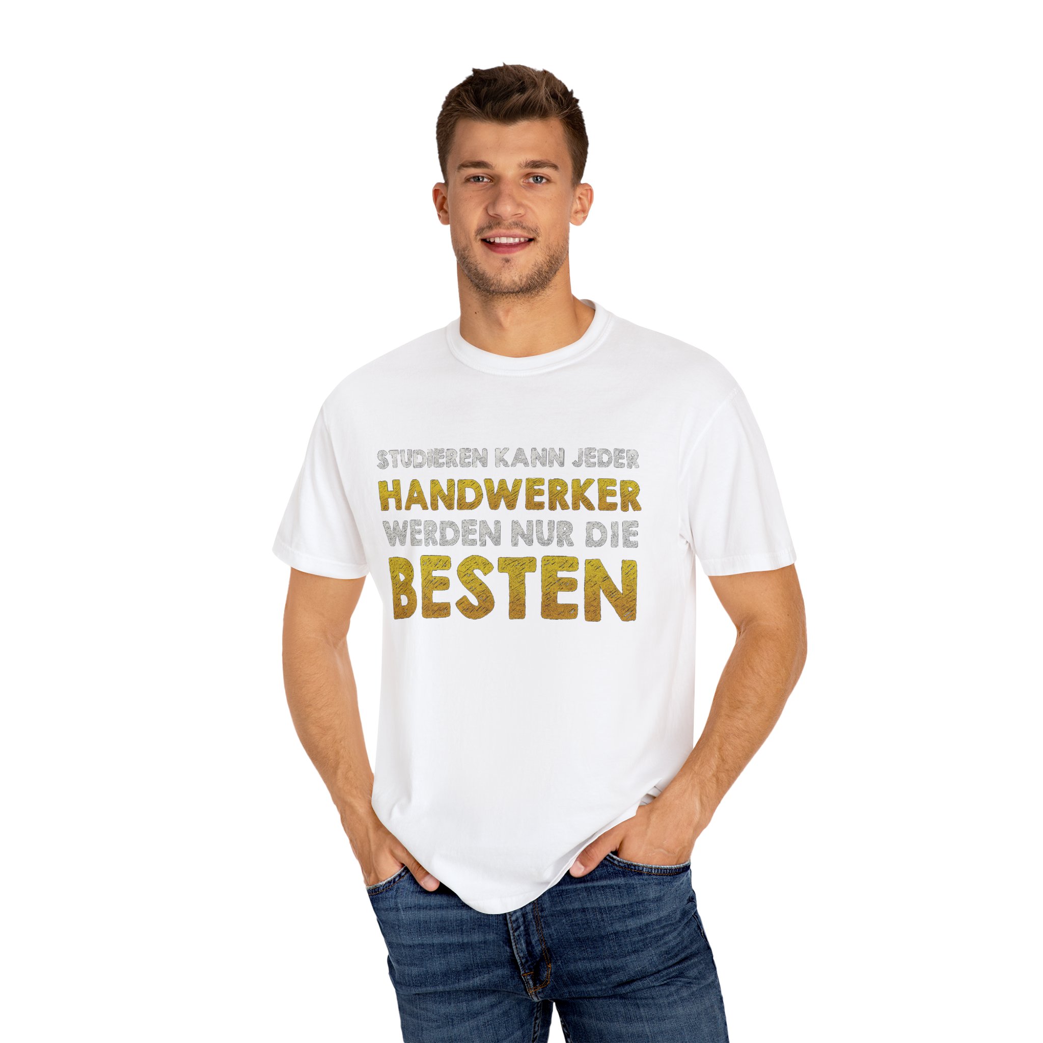Handwerker Best T-Shirt - Unisex Garment-Dyed Tee for Craft Lovers – Bild 8